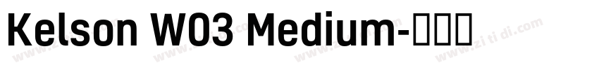 Kelson W03 Medium字体转换